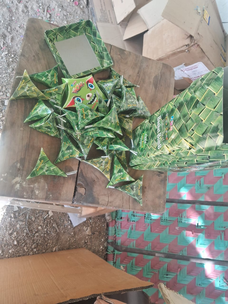 Krish Crackers Palm Leaf Basket Bomb Twin Sound